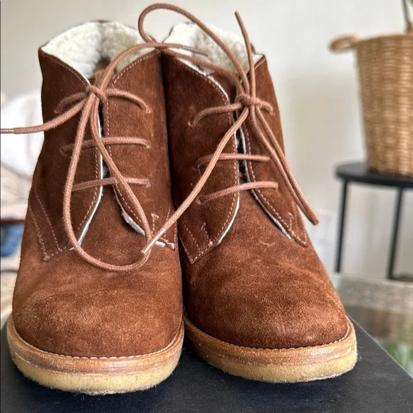 Ralph Lauren Purple Label Brown Heeled Boots - Picture 5 of 12